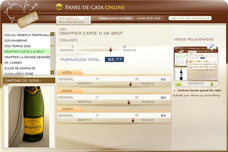 DRAPPIER CARTE D'OR BRUT 92.77 PUNTOS EN WWW.ECATAS.COM POR JOAQUIN PARRA WINE UP