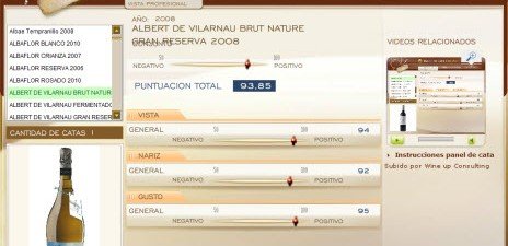 ALBERT DE VILARNAU BRUT NATURE GRAN RESERVA 2008 - 93.85 PUNTOS EN WWW.ECATAS.COM POR JOAQUIN PARRA WINE UP