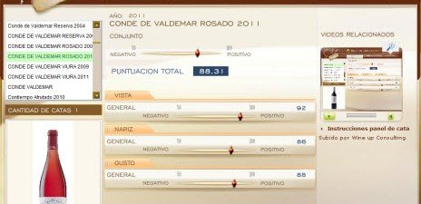CONDE DE VALDEMAR ROSADO 2011 - 88.31 PUNTOS EN WWW.ECATAS.COM POR JOAQUIN PARRA WINE UP