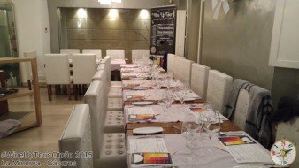 mesa del restaurante La Minerva - Cáceres