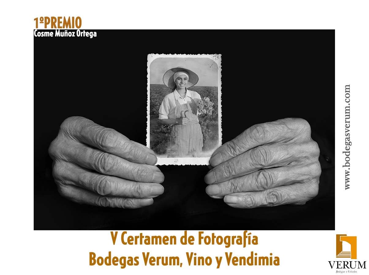 Fotografía ganadora del V Certamen de fotografía Bodegas Verum, vino y Vendimia. Autor: Cosme Muñoz Ortega (Yecla)