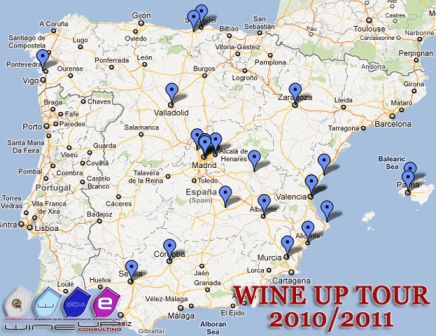 ciudades donde ha llegado el Wine Up Tour